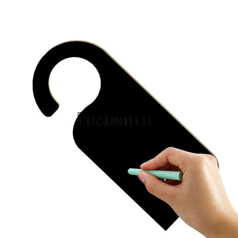 120pcs 2 Sided Blackboard Do Not Disturb Door Hanger Sign Style Decal Home Shop Store Bedroom Art