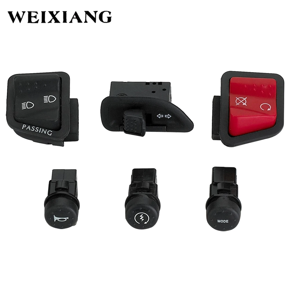 OEM Motorcycle Switch Button Horn Turn Signal High Low Beam Electric Start Buttons Assembly For PIAGGIO