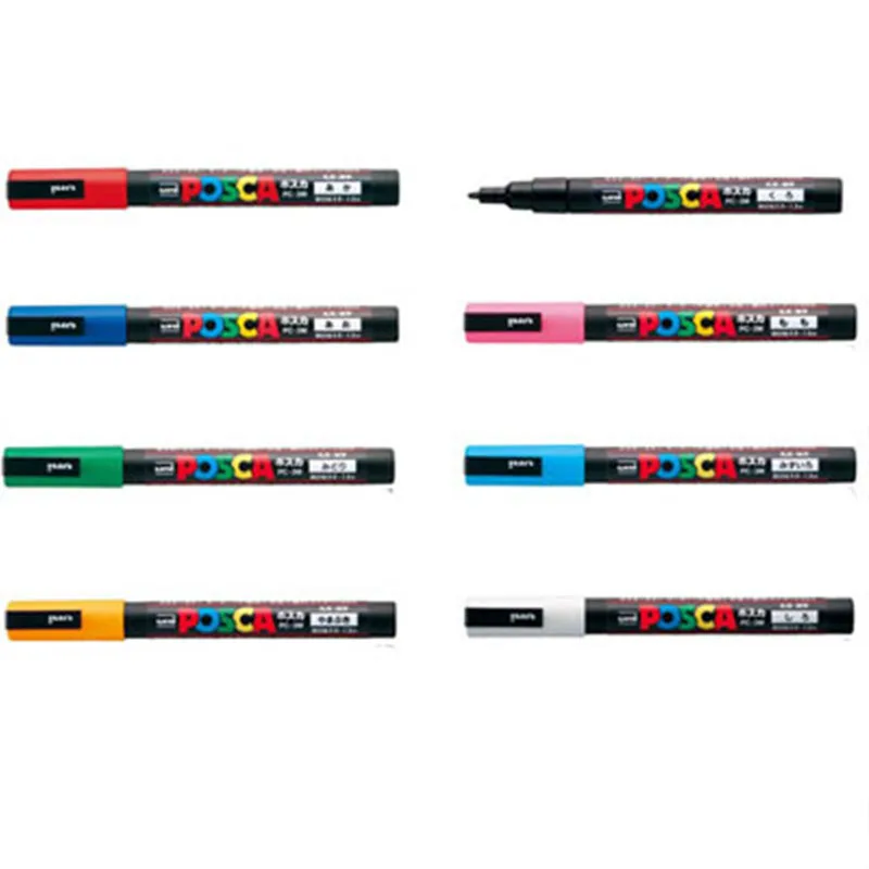 Uni-ball Posca PC-5M Medium Bullet Tip Marker Pens for Drawing School Office Writing Supplies 1Pcs