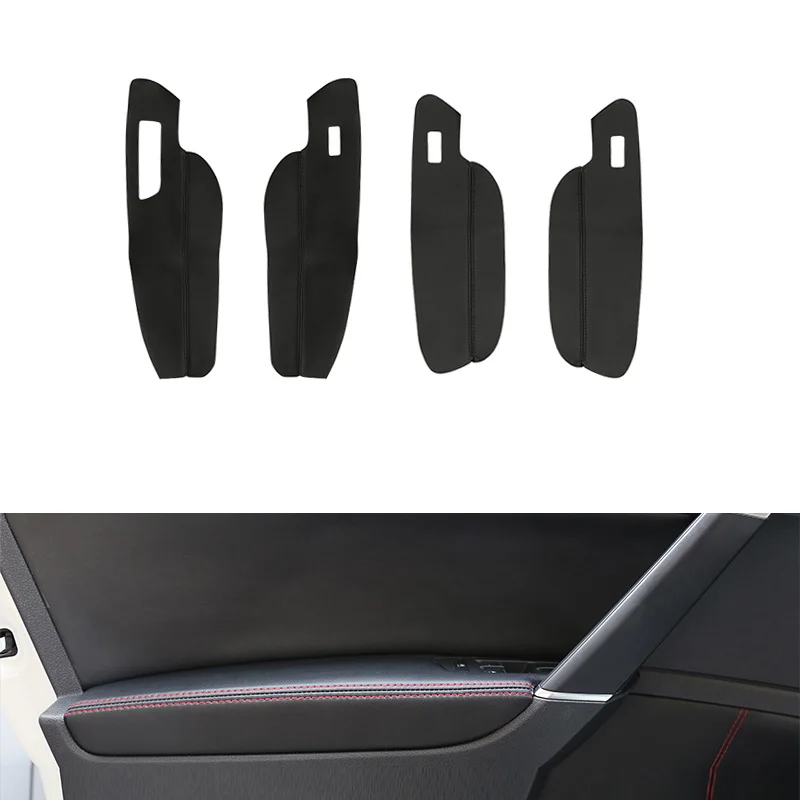 

LHD For VW Golf MK7 2014 2015 2016 2017 2018 Car Door Handle Panel Armrest / Slot Microfiber Leather Cover For 4 doors