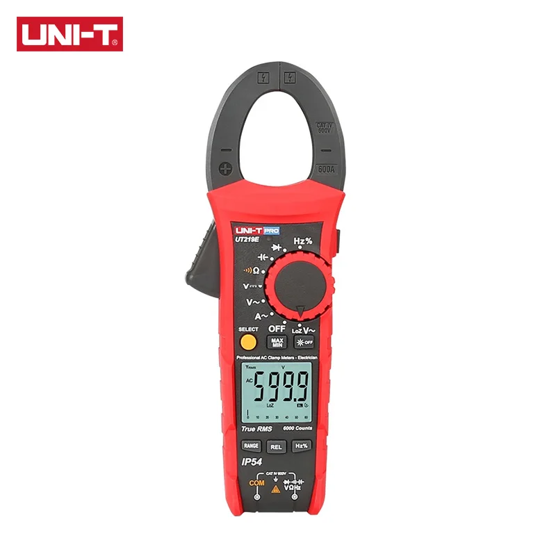 UNI-T UT219E Professional Clamp Meter Dustproof, Waterproof  True RMS Digital Ammeter LoZ Voltage Measurement 5Times Sampling