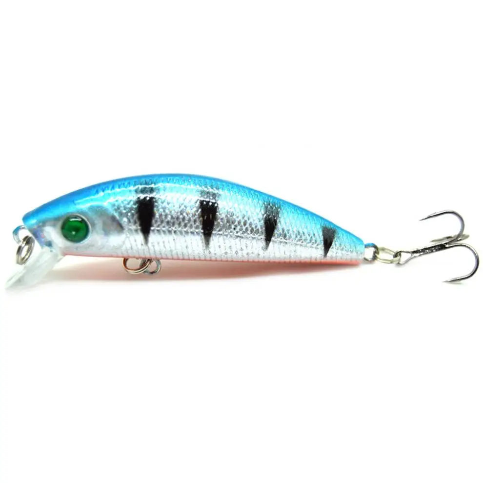 10pcs/lot  Plastic Material  7cm 8.5g Minnow Artificial Hard Fishing Lure Laser Crankbait Hard Bait for Striped Bass