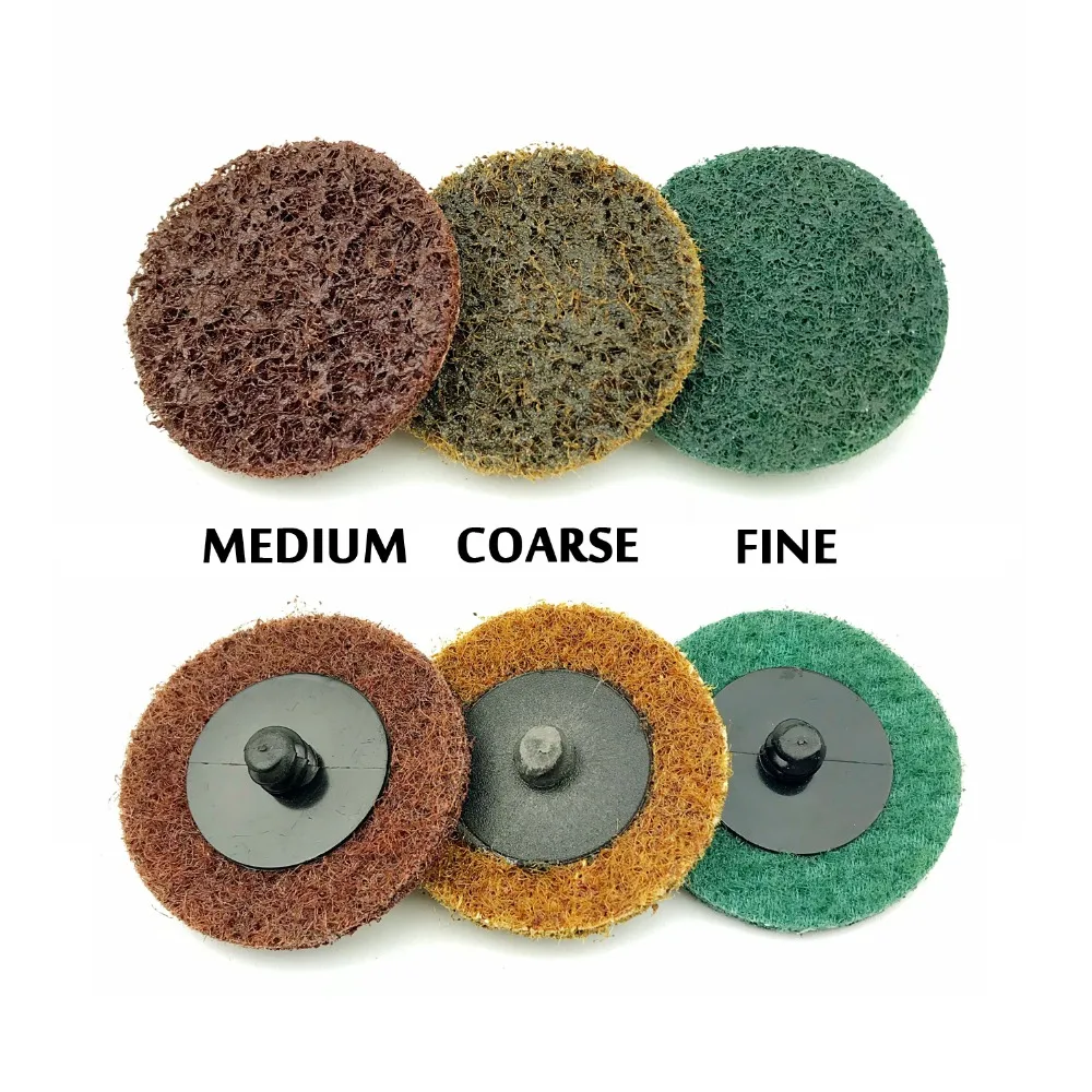 15PCS 2 Zoll (50mm) rolle Lock R-Typ Schnell Ändern Discs + 6mm Schleif Pad für Metall Oberfläche Klimaanlage Die Grinder Zubehör