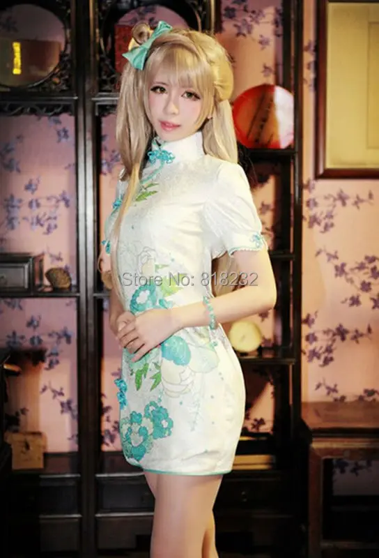 Love Live China Dress Minami Kotori Chinoiserie Cheongsam Outfits Customize Anime Cosplay Costumes