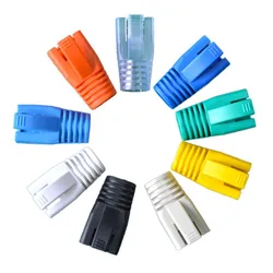 HQ-Gaine de tête en cristal CAT7 pour câble réseau, manchon de protection, capuchon de démarrage de connecteur RJ45, étui de veste, ouverture de 100mm, 8.5 pièces