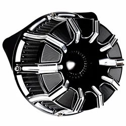 Billet Aluminum Big Grill Black Air Cleaner For Harley 2008-2016 Touring Electra Street Glide Road King FLHX