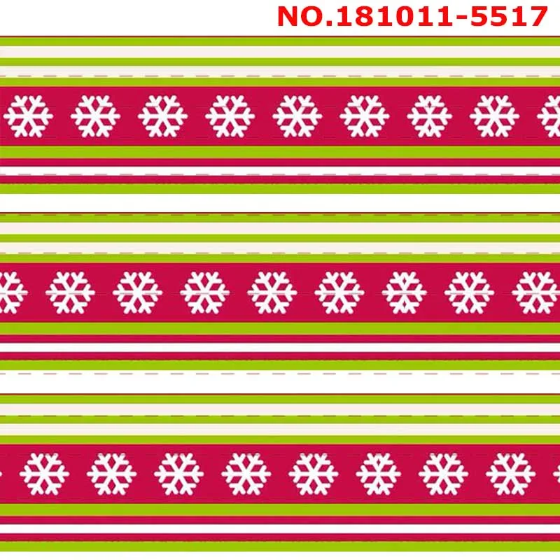 New sales 50 yards Merry Christmas printed grosgrain snowman ribbon