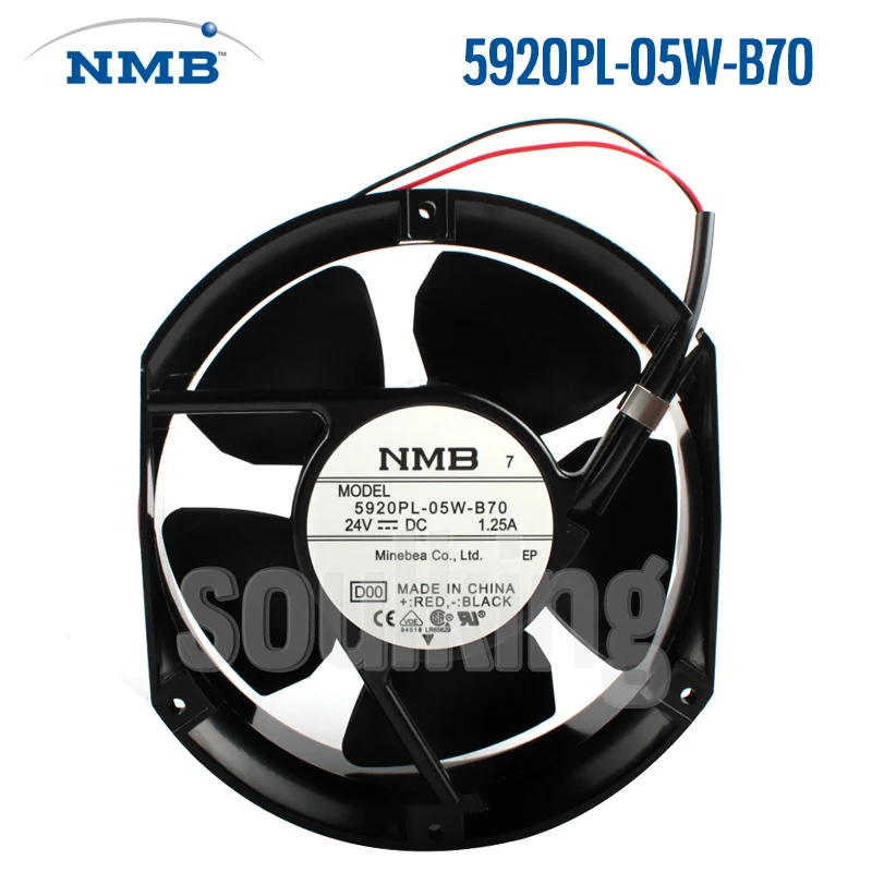 NEW NMB-MAT NMB 5920PL-05W-B70 24V 1.25A 17251 high air volume metal frame cooling fan