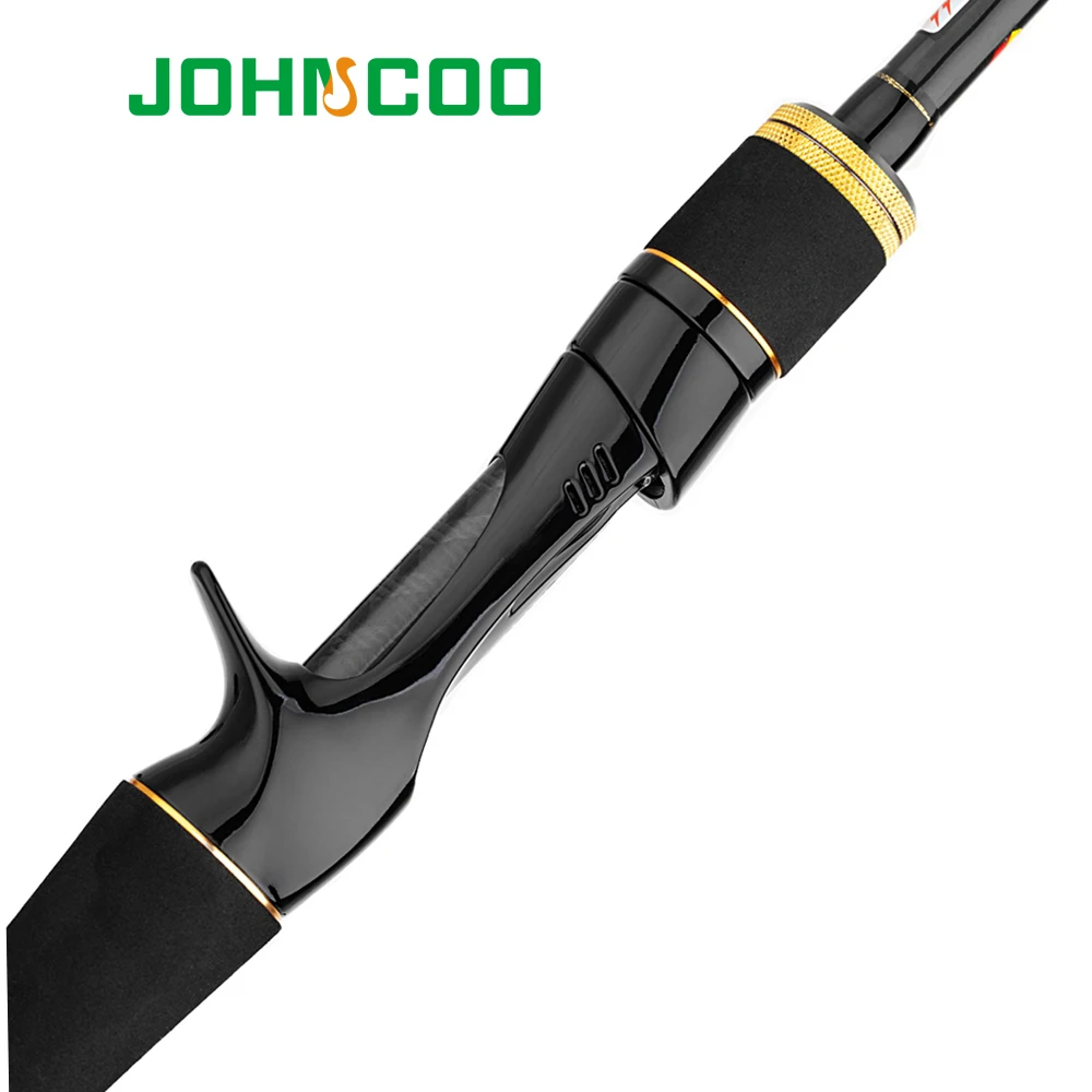 JOHNCOO Steed Carbon Casting Fishing Rod Casting Travel Rod 2.1m 2.4m 2.7m 4 Section M Power 5-20g Fast Action sensitive tip