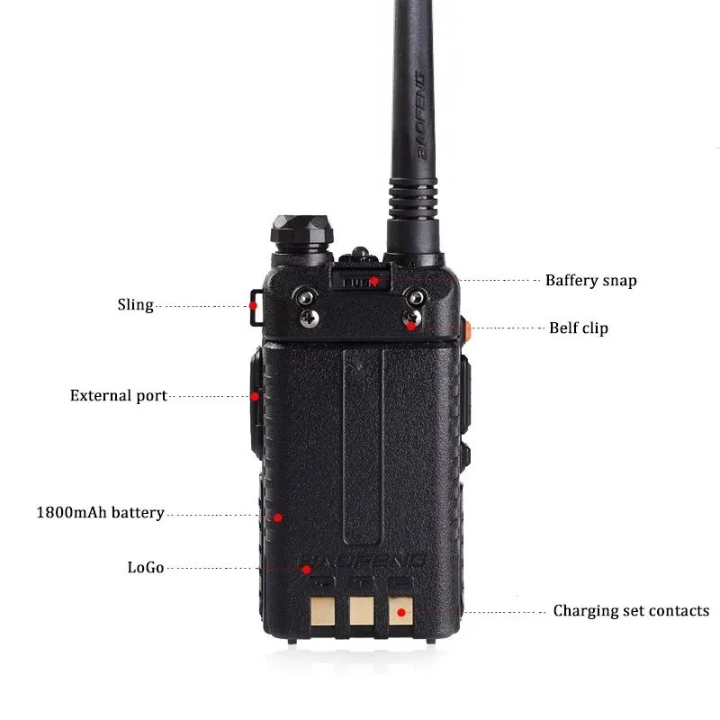 Walkie Talkie uv-5r high power version real 8W 3800mAh CB radio 10km, ham radio, two way radio communicador for baofeng uv-5r