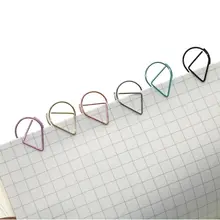 Metal Drop Shape Paper Clips 60pcs #2