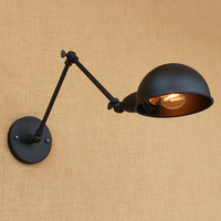 Black Edison Retro Vintage Wall Lamp For Home Dinning Stair Lampen Loft Style Industrial Wall Light Sconce Rustic Applique LED