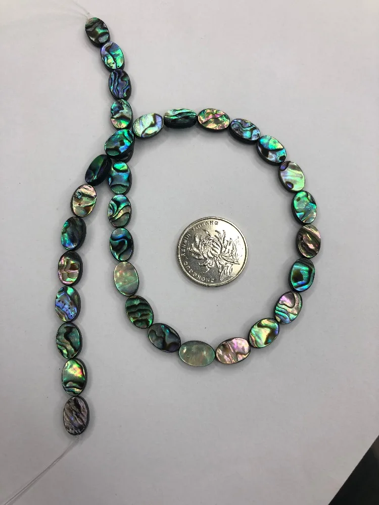 8mm10mm12mm14mm16mm Abalone Oval Abalone Shell Beads Loose beads For Jewelry Making Beads Strand 15 inches Wholesale For DIY