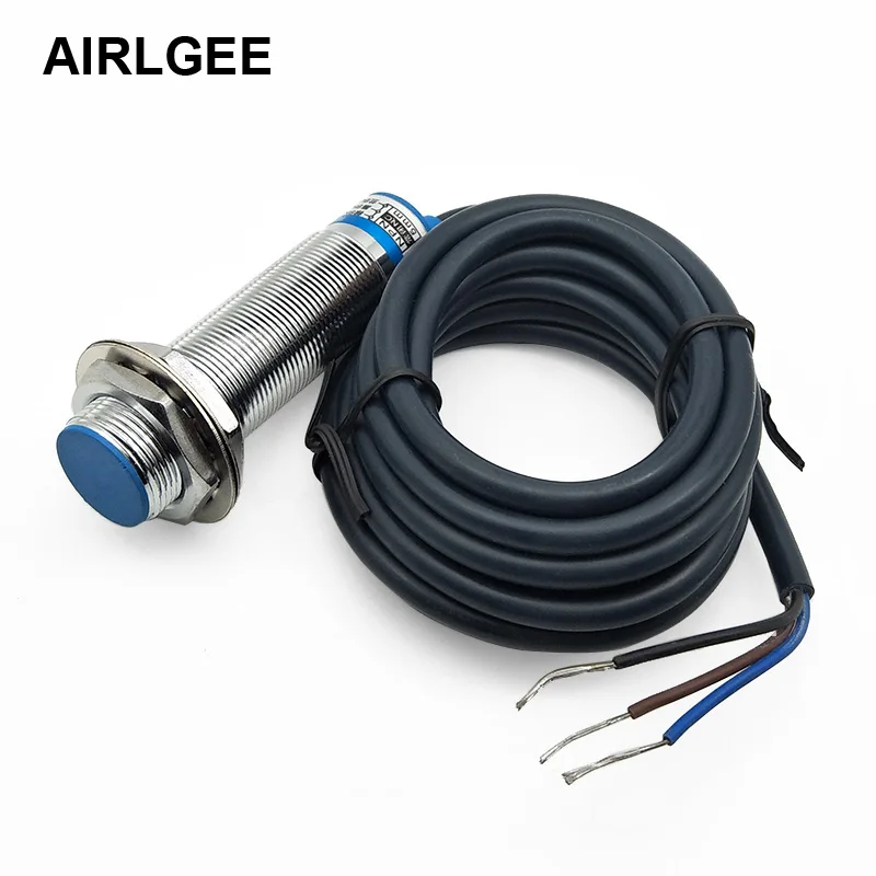 LJ18A3-5-Z/AX NPN NC 3 Wires Inductive Sensor Proximity Switch 6-36VDC 5mm Detect diatance M18 Flat Head