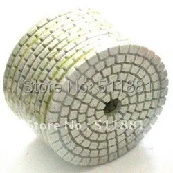 4'' soft wet polishing pad | 100mm 10cm marble granite diamond pads | grit 30#-10000# BUFF M10 M14 M16 thread Stick disc