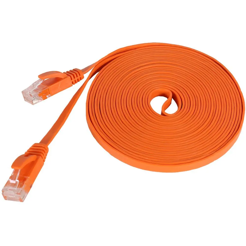 1000PCS/lot  0.3m 1m 1.5m 2m 3m 5m 10m CAT 6 Flat UTP Ethernet Network Cable RJ45 Patch LAN cable  BY dhl/fedex /ups