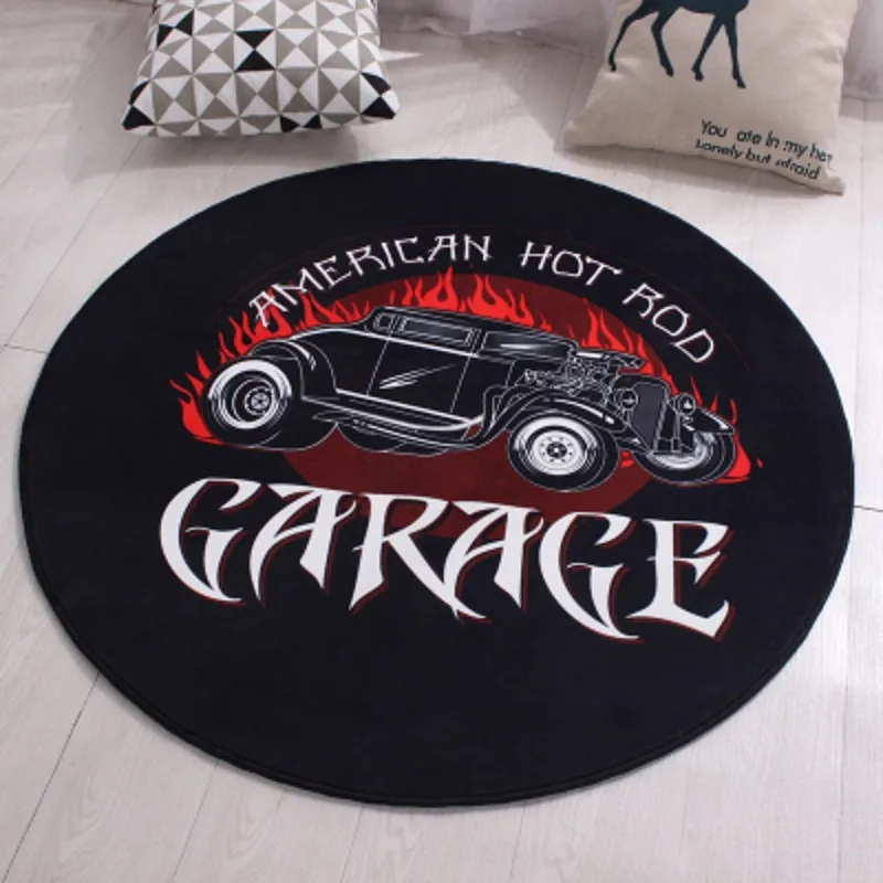 

Nordic Round Carpet for Children, Cartoon Cloakroom, Living Room, Bedroom Swivel Chair, Computer Mat, Can Be Machine Wash