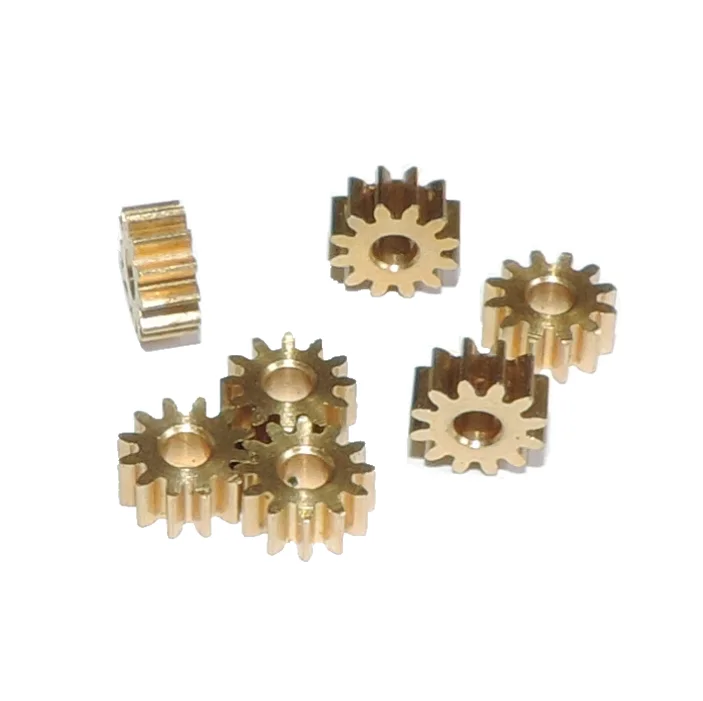 5pcs M0.4 * 12T motor output teeth M0.4 modulus 12 teeth diameter: 5.6mm x high 3mm x bore 2.0mm negative tolerance