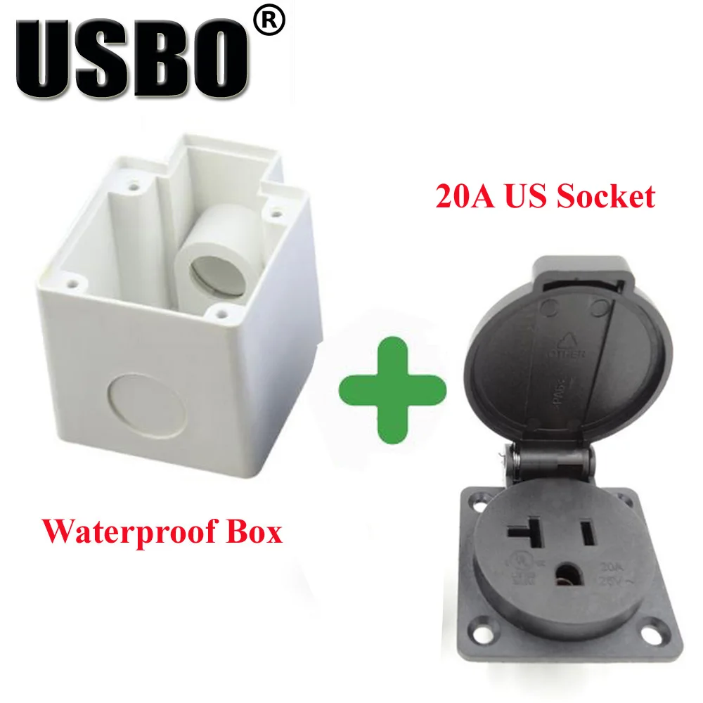 Multifunctionele AU US UK EU Duitsland Frankrijk Brazilië Zwitserland Italië Outdoor waterdichte stopcontact met bodemdoos Industrie AC-stroomaansluiting