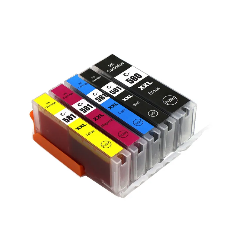 Compatible PGI-580 PGI 580 CLI 581 XXL ink cartridge for CANON PIXMATS705/TR7550/TR8550/TS6150/TS6151/TS6250/6251/TS9550/TS9551C