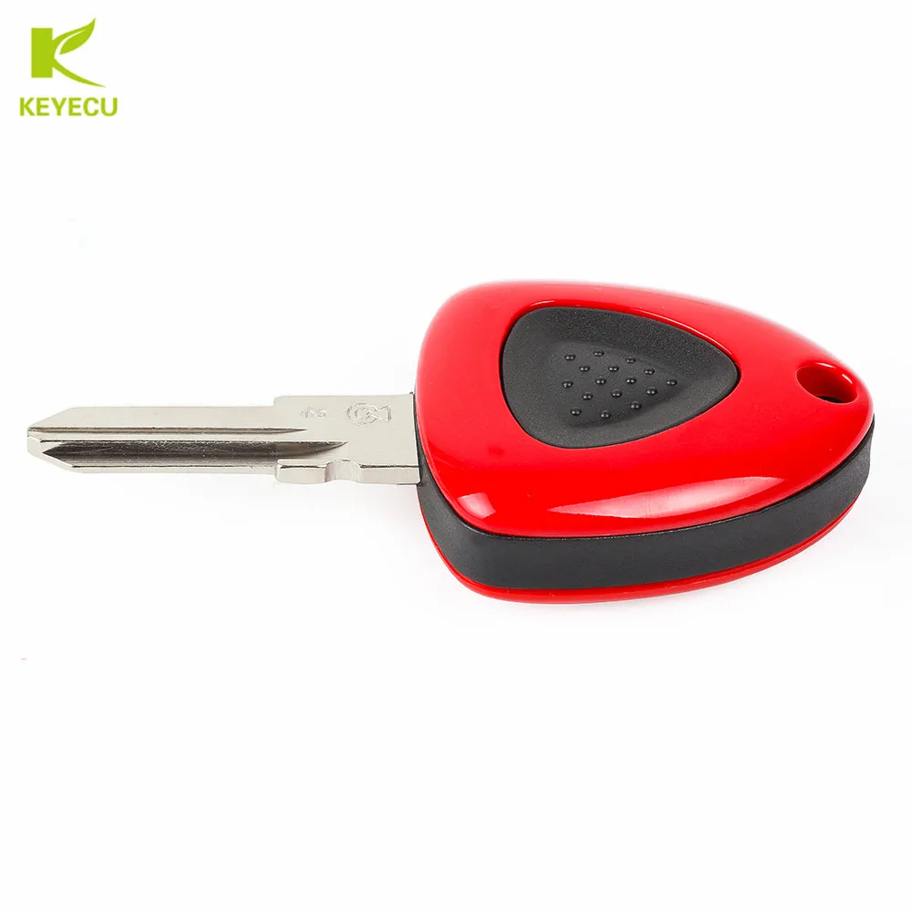 KEYECU New Replacement Remote Key Shell Case Fob 1 /3 Butttn for Ferrari F430 Uncut Blade Without Logo