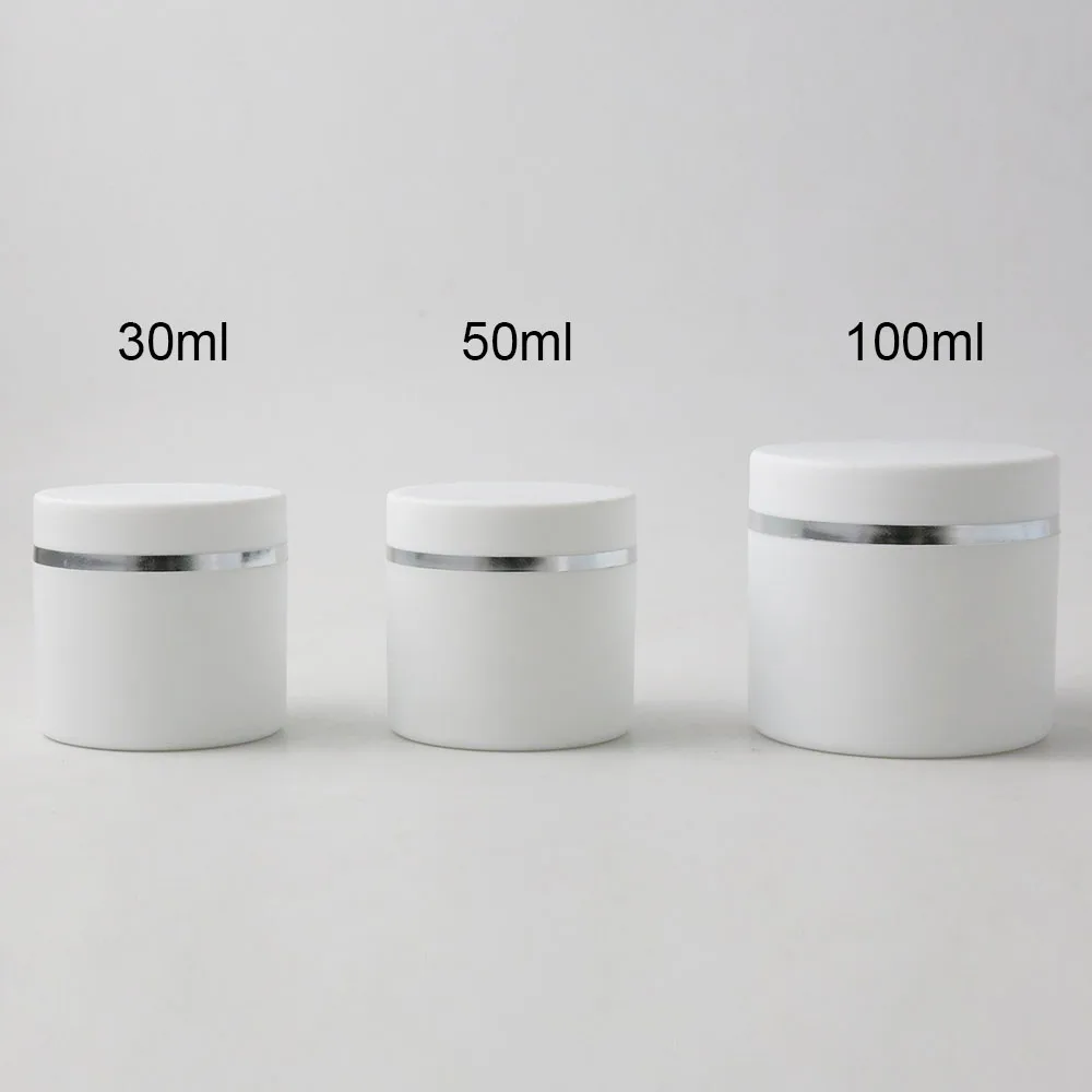 12 x 30 ml 50 ml 100 ml Reizen Cosmetische Pot Lege Plastic Crème Blikjes Fles Zalfpotje Monsterflesjes Draagbare Container Make-up