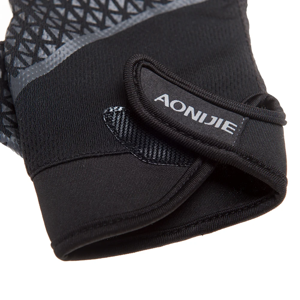 AONIJIE Unisex sport all\'aria aperta ciclismo mezze guanti attrezzatura allenamento Fitness antiscivolo guanti mezze dita traspiranti protezione per