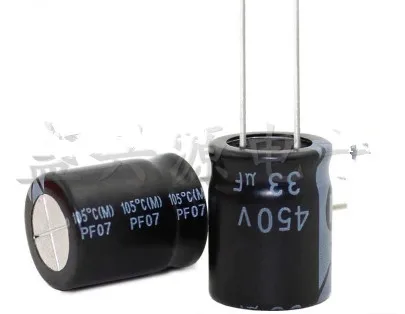 

450V 33UF 33UF 450V Electrolytic Capacitor volume 16X20 16X25 best quality New origina