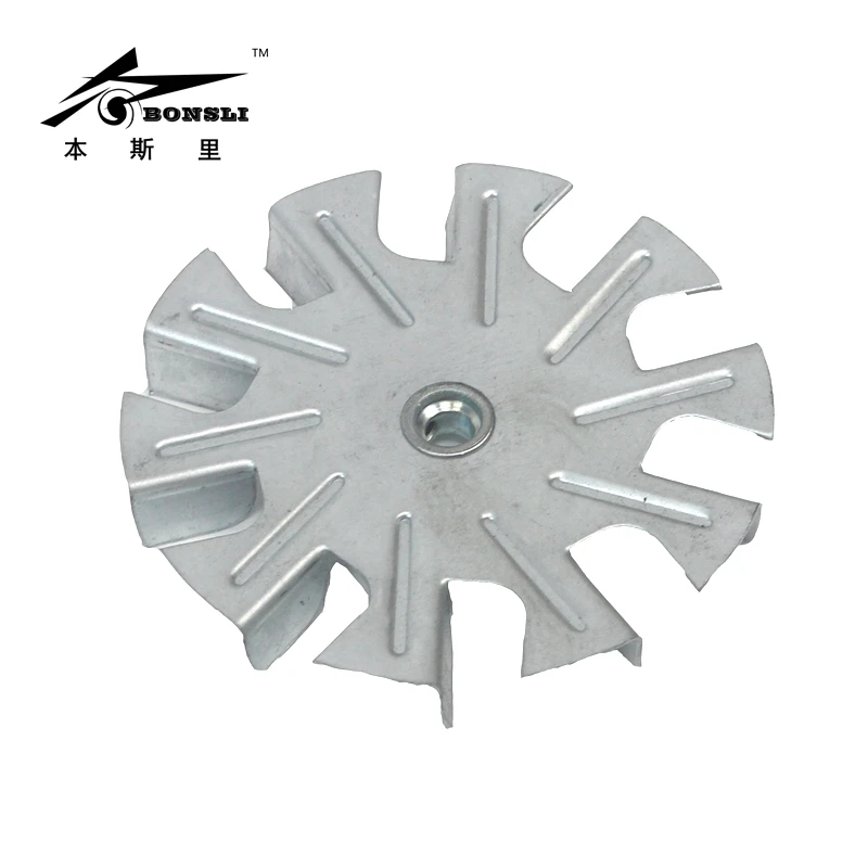 84mm diameter 12mm height  small vane impellers iron blade motor parts