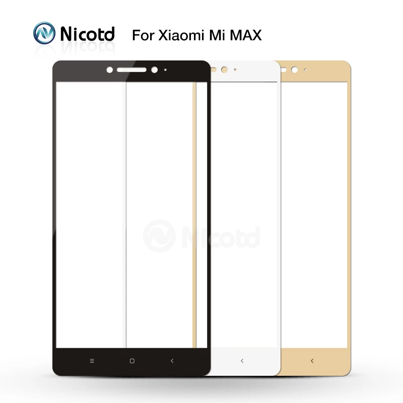 Tempered Glass For Xiaomi Max/Xiaomi Mi Max Mobile Phone 6.44 Inch Safety Full Cover Screen Protector Full Screen Film Glass