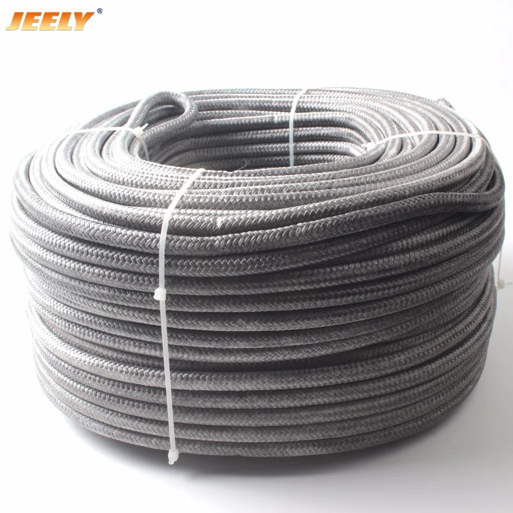 JEELY 8mm 10m UHMWPE Fiber Core With Polyester Jacket Sailboat Towing Rope Winch Rope