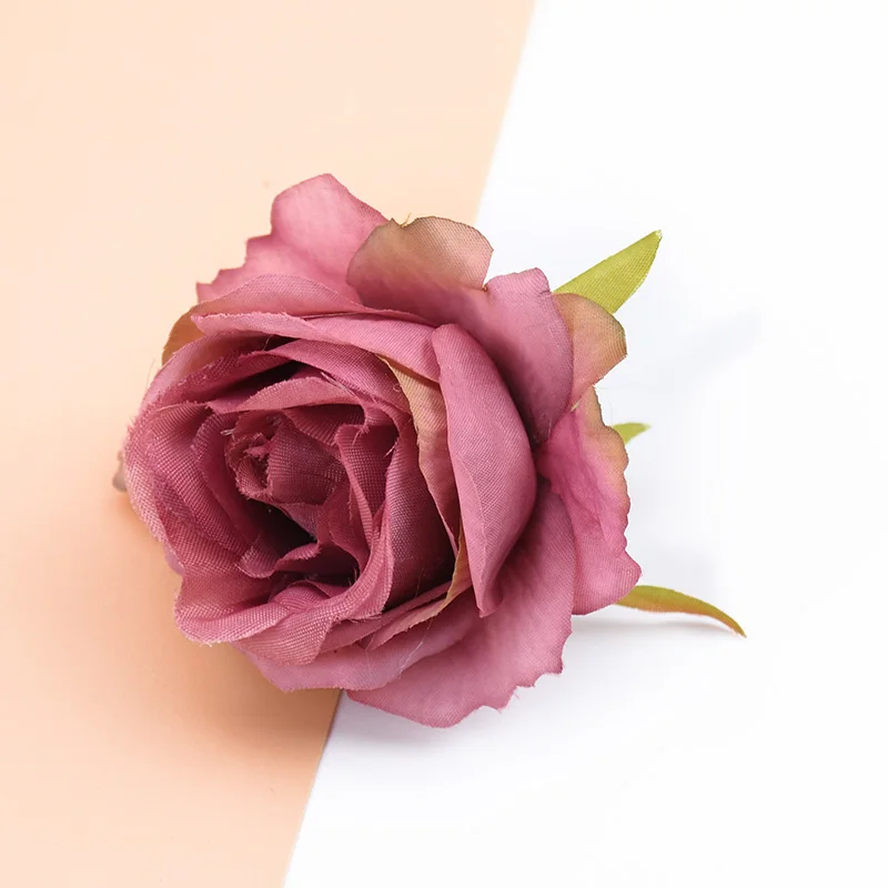 5 Stück Seidenrosen Blumenwand Scrapbooking Künstliche Pflanzen Dekorative Blumen Kränze DIY Geschenkbox Heim Hochzeitsdekoration Handarbeiten – Detail 12
