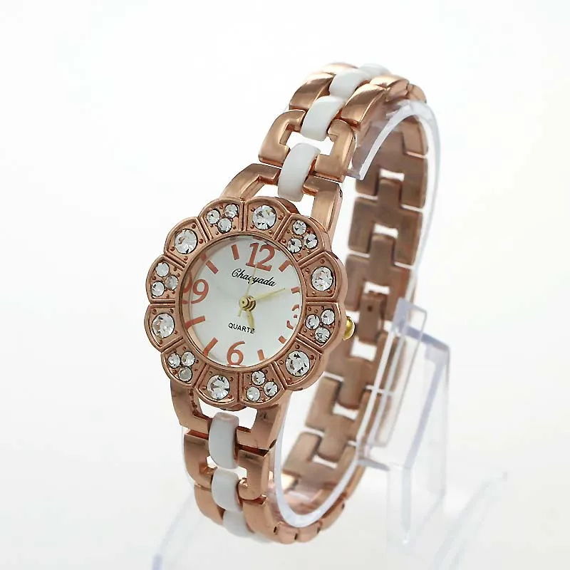 

Brand Luxury Crystal Rose Gold Watches Women Fashion Bracelet Quartz Watch Women Dress Watch Relogio Feminino orologio donna