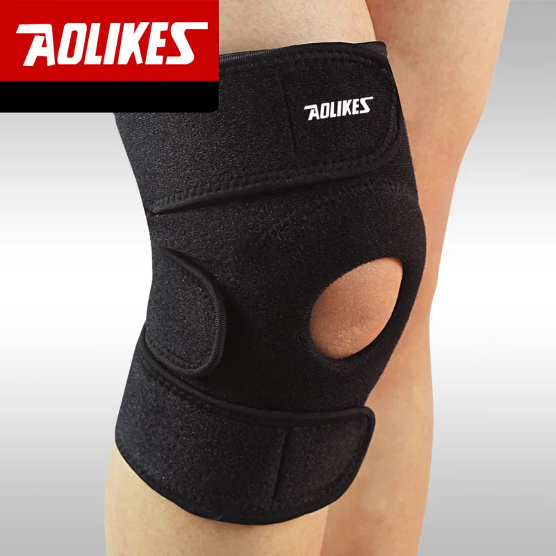 1PCS Adjustable Sports Knee Pads Football Basketball Volleyball Leg Knee Support Brace Patella Guard Protector Pads