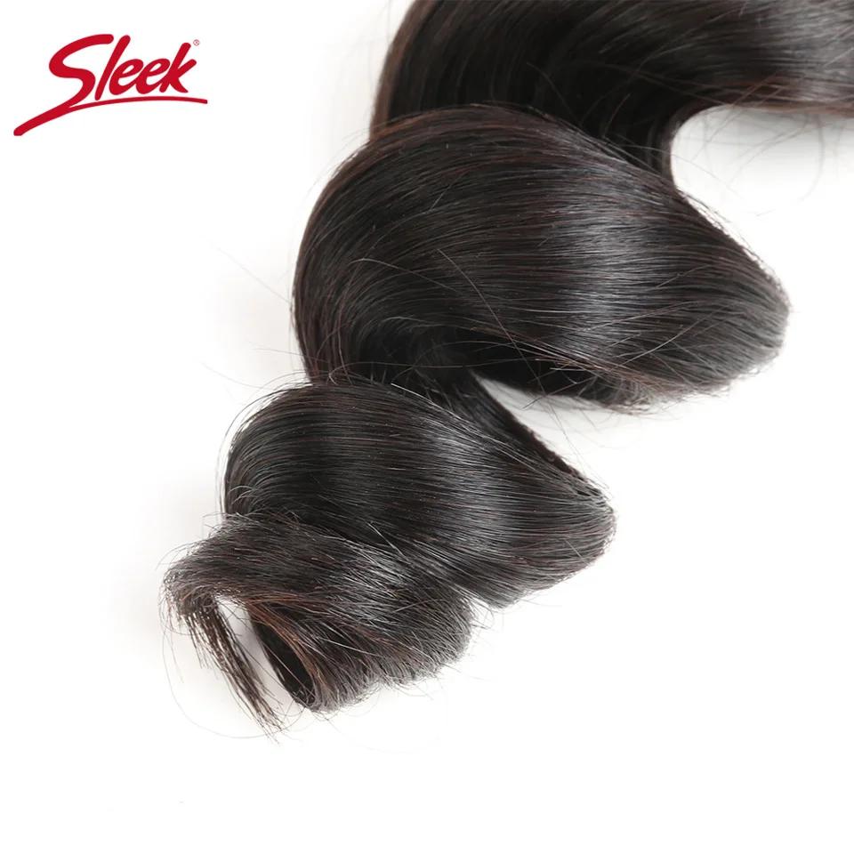 Sleek Brazilian Loose Wave Bundles 100% Human Hair Bundles 1 PC 10-28inch Non Remy Hair Weave Extension Can Buy 3 Or 4 Bundles