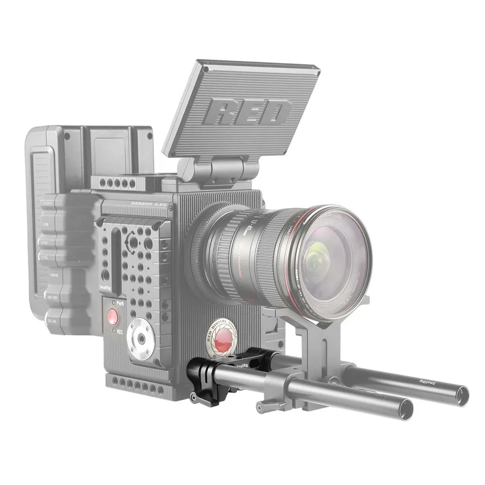 صغيرة سريعة الإصدار المزدوج 15 مللي متر رود المشبك ل DSLR هيكل قفصي الشكل للكاميرا 15 مللي متر LWS قضيب المشبك نظام-1943