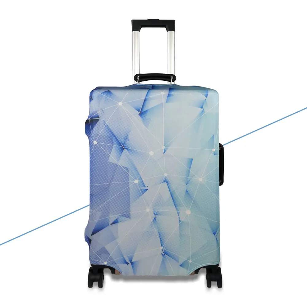 Geometric Design High Elasticity Protective Spandex Suitcase Cover Apply 18-30 inch Suitcase Suitcase Protective Cover