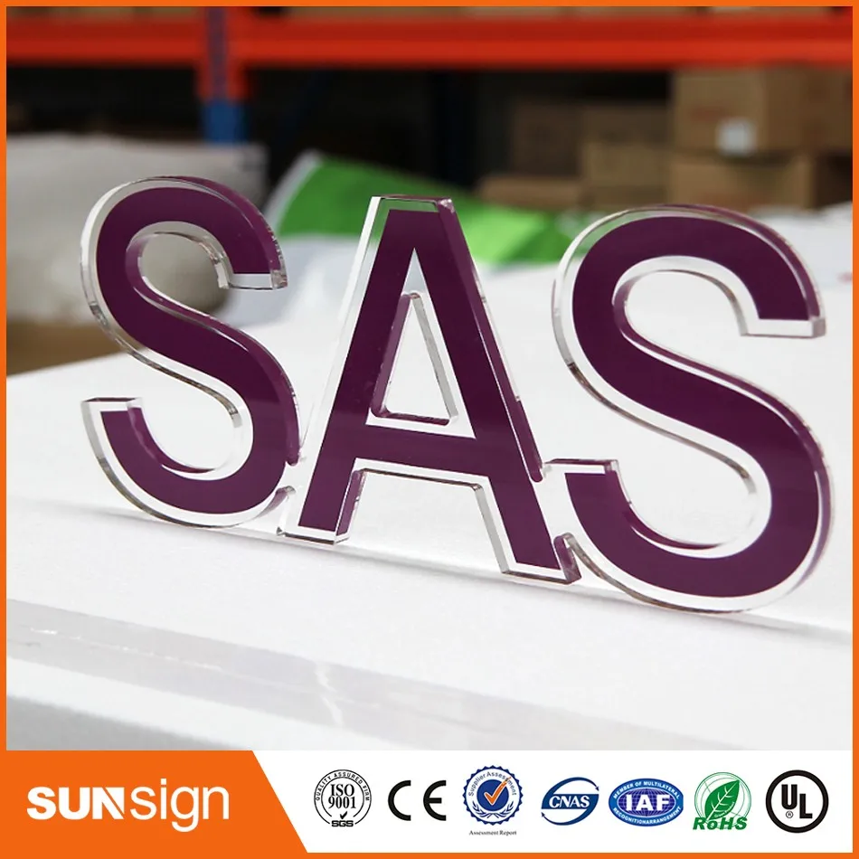 Custom advertising acrylic signage Wholesale business signs acrylic letters