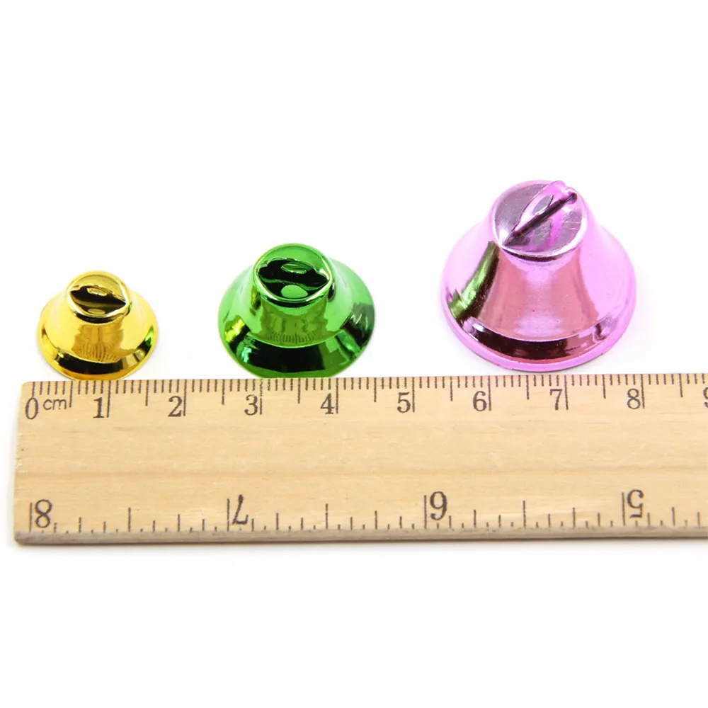 10 Stück DIY Metall kreative Mini bunte kleine Glocke musikalische Schlag instrumente Anhänger Glocke Handwerk Unterhaltung