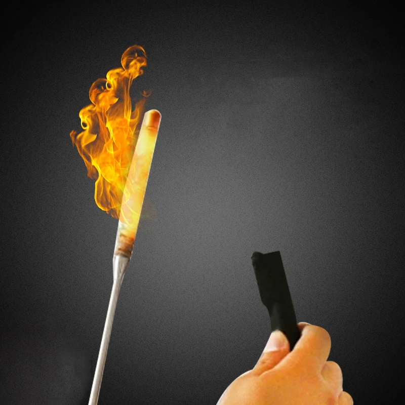 Ignition Cap For Flaming Torch To Cane Magic Trick Magician Fire Magic Wand Stage Illusion Gimmick Props Comedy