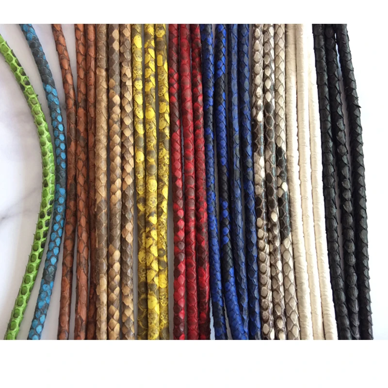 BC luxury gentleman gift leather jewelry rnatural Python skin bracelet DIY
