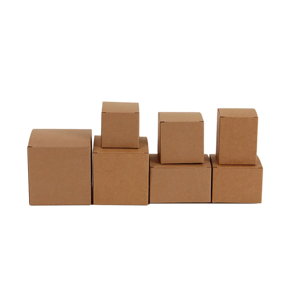 100pcs DIY Kraft Paper Candy Box Wedding Favors Gift Party Supply Birthday Christmas Party gift ideas Packaging boxes