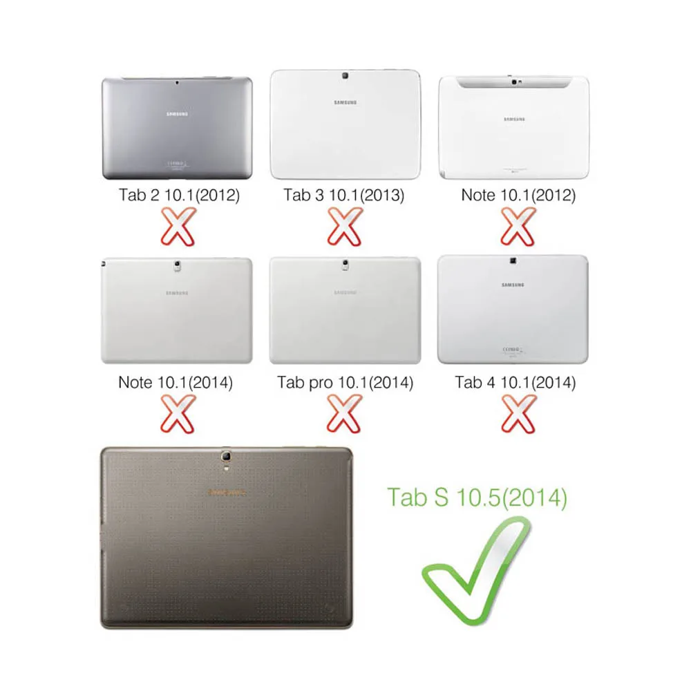 T800 T805C اللوحي الترا سليم حافظة لهاتف سامسونج جالاكسي تاب S 10.5 بوصة غلاف الكتاب حافظة حامل + قلم اللمس