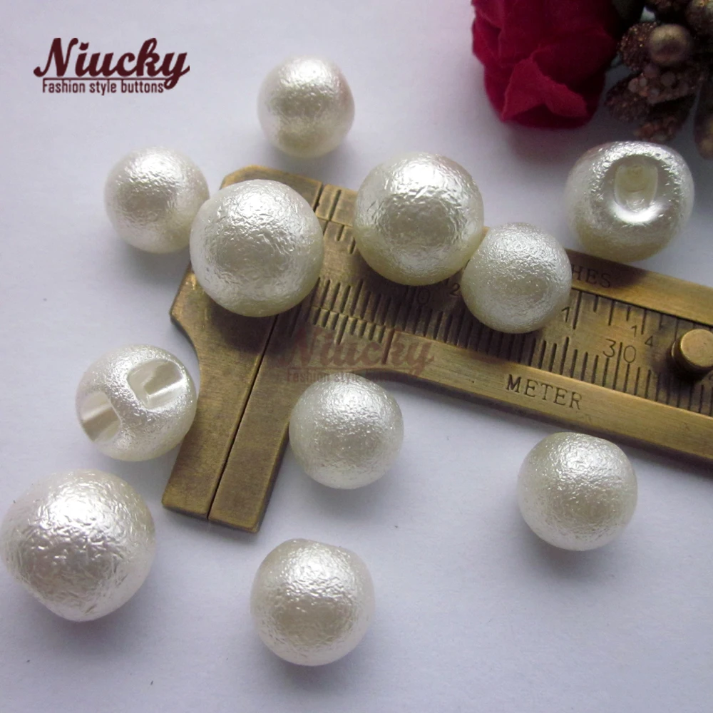 Niucky-Botones de perlas de imitación para ropa, botones decorativos artesanales, P0301-049, 6mm- 20mm