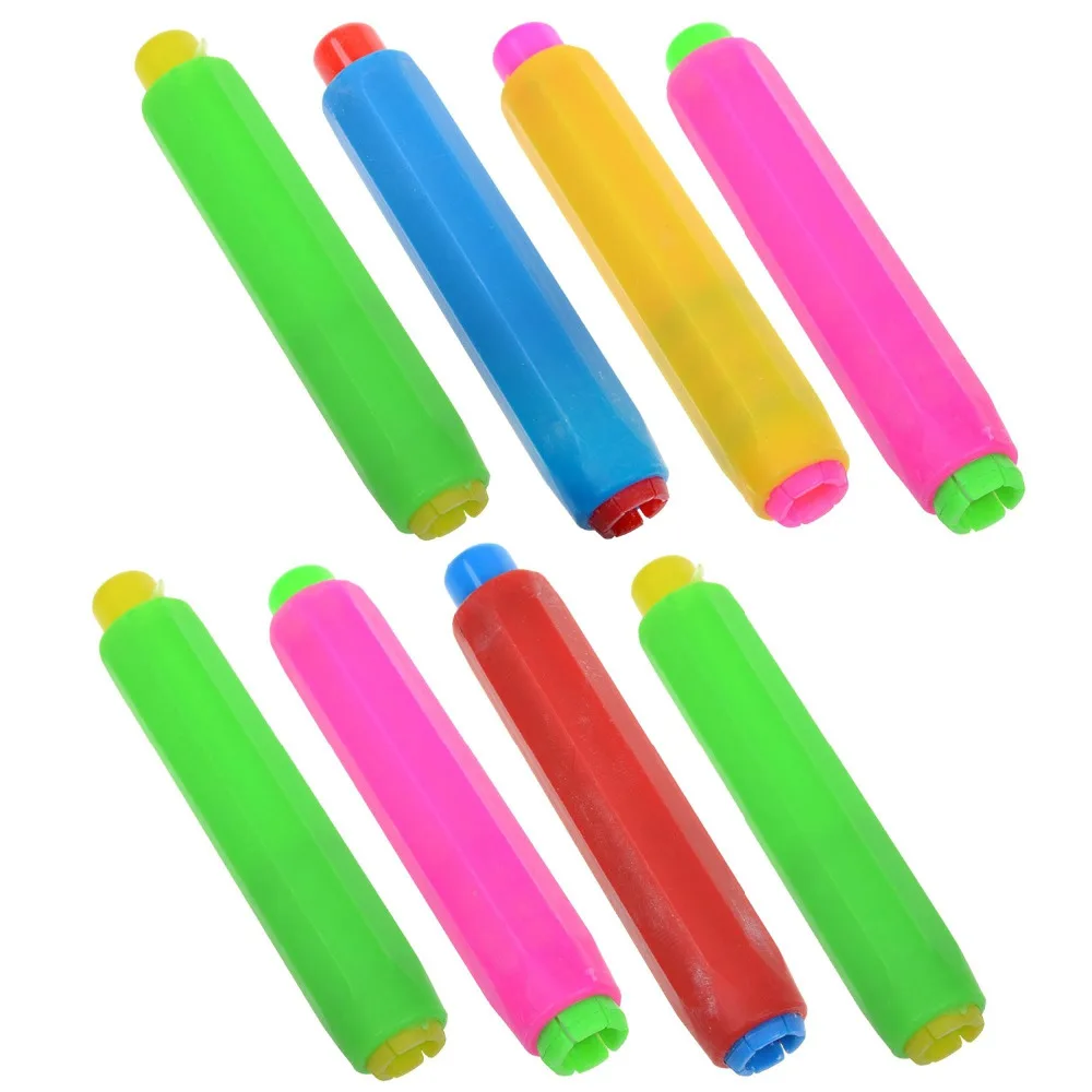 Pack of 8 Plastic Chalk Keeper Holder, Random Color