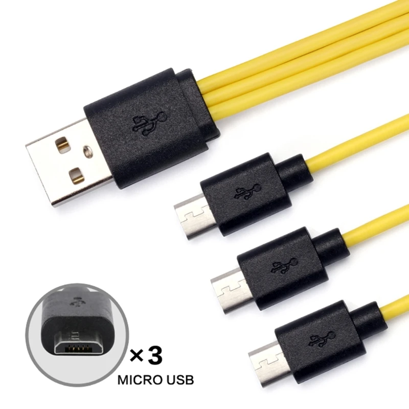 1pc New 2/3/4 in1 Micro USB Charging Cable for Rechargeable Battery for Samsung Xiaomi HTC Mini Usb Cable