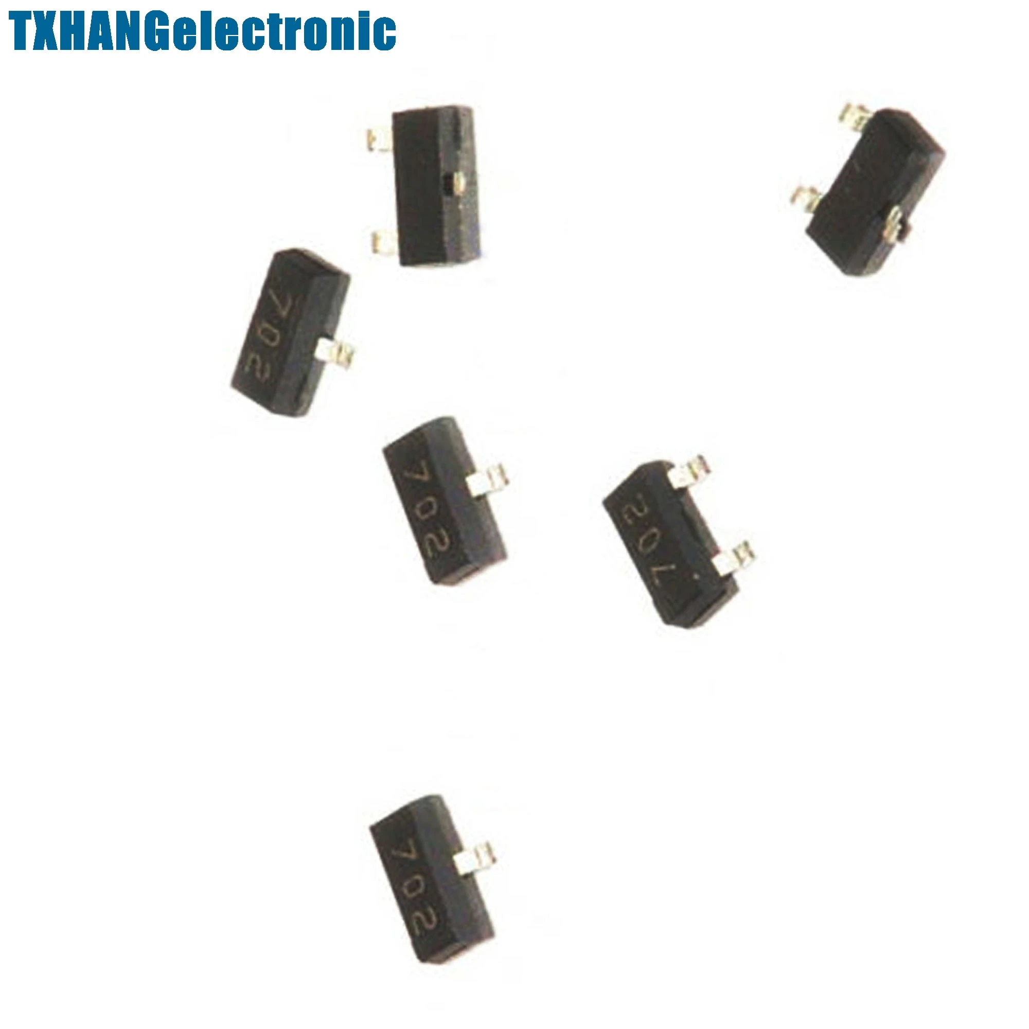 100PCS 2N7002 702 7002 SOT-23( SMD ) N-Channel 60V 115mA MosFET TOP