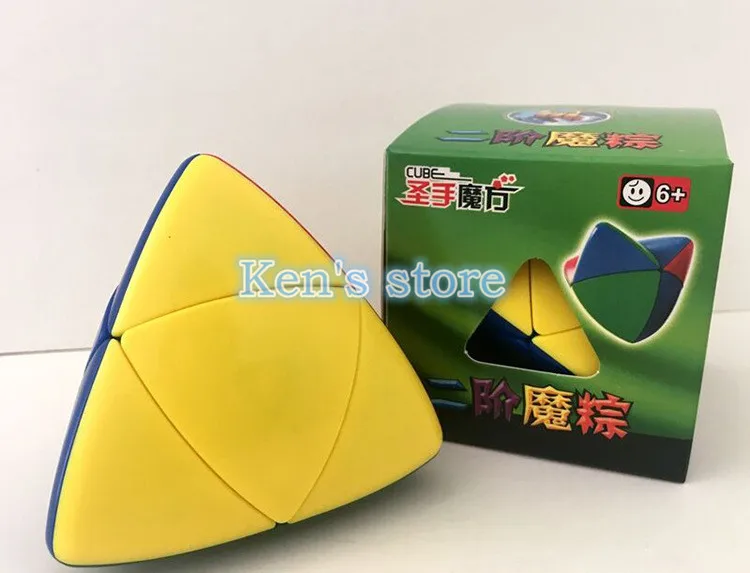 شحن مجاني ShengShou 2x2x2 Mastermorphix Zongzi الأرز زلابية ستيكيرليس لغز مكعب لغز سرعة الكلاسيكية لعبة التعلم