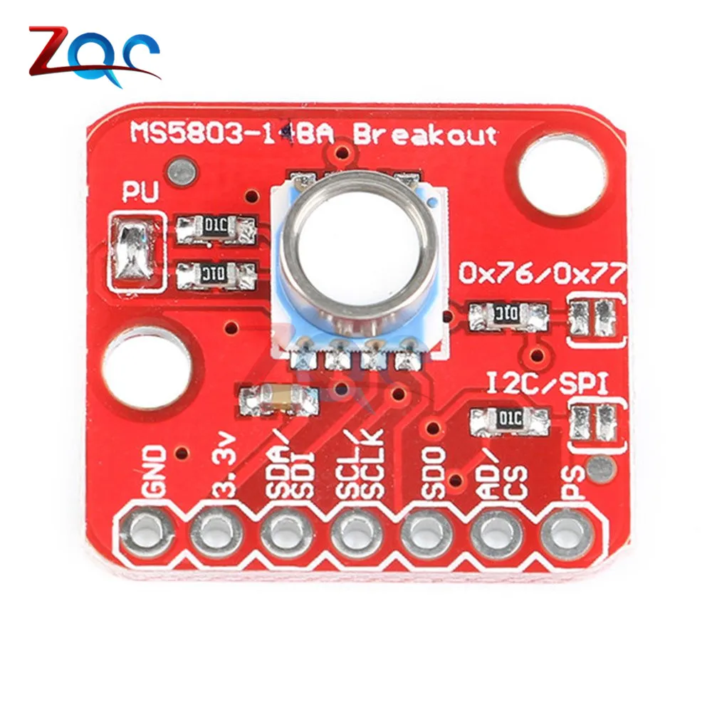 Original MS5803-14BA MS5803 14BA High Precision Fluid Liquid Gas Voltage Sensor Module Waterproof I2C/SPI Pressure Sensor Board