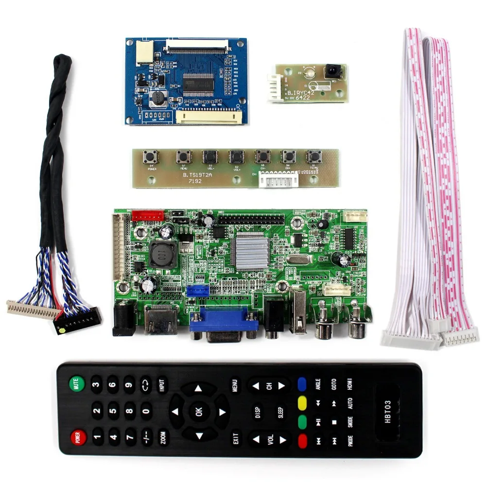 Hd mi vga avオーディオusb lcdコントローラボード8 "800 × 600 EJ080NA-05A液晶画面